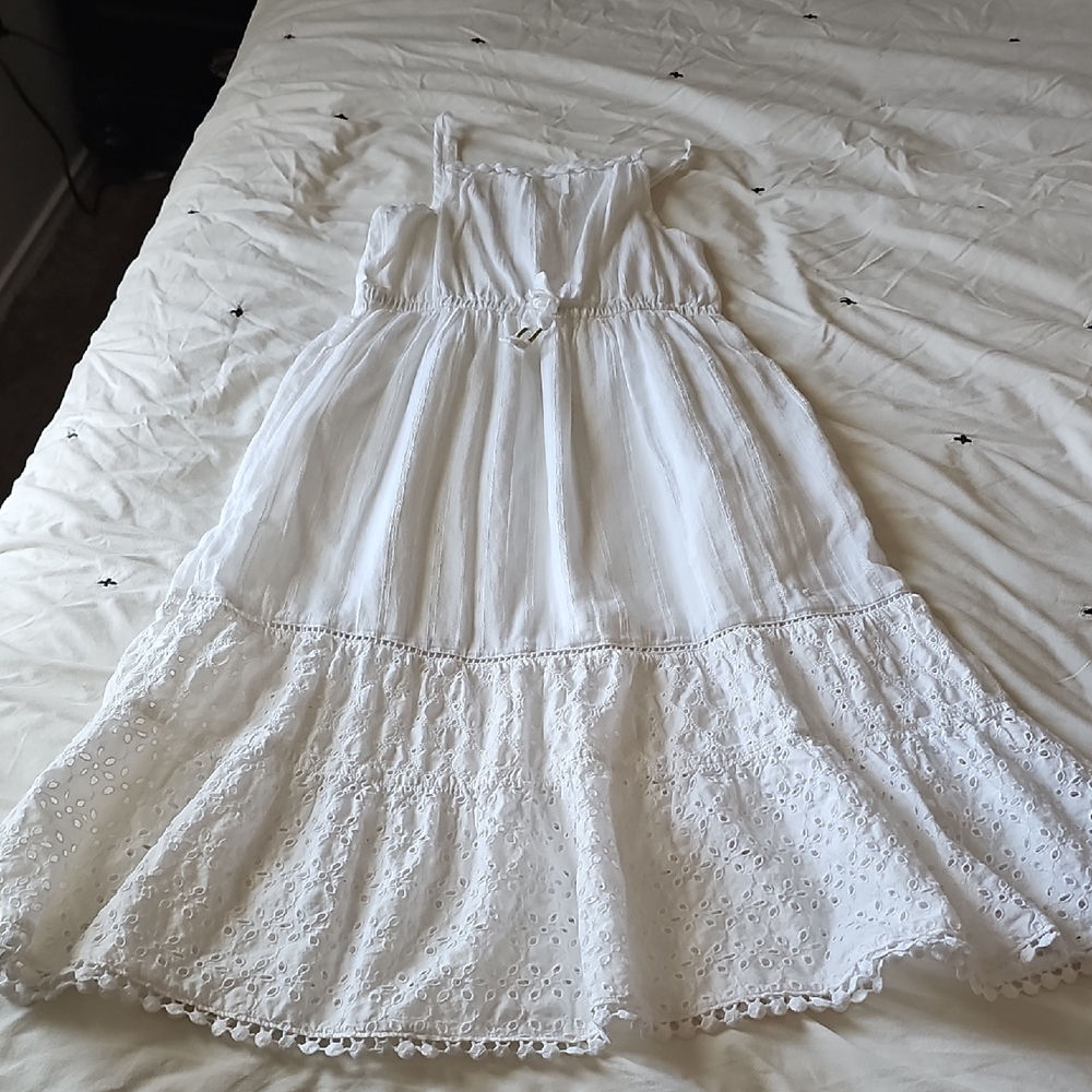 Cat & Jack White Casual Kids Dress
